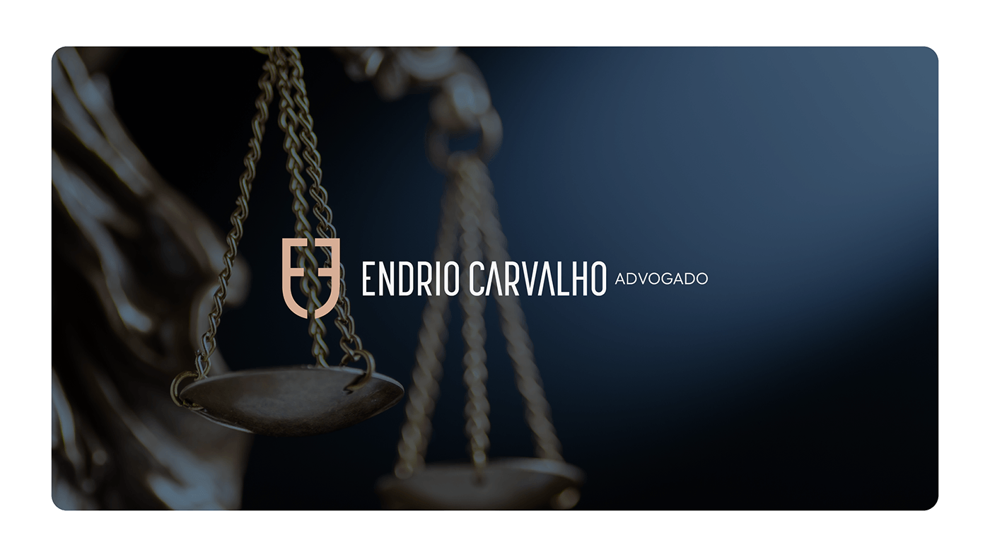 Endrio Carvalho Advogado, identidade visual, imagem 1