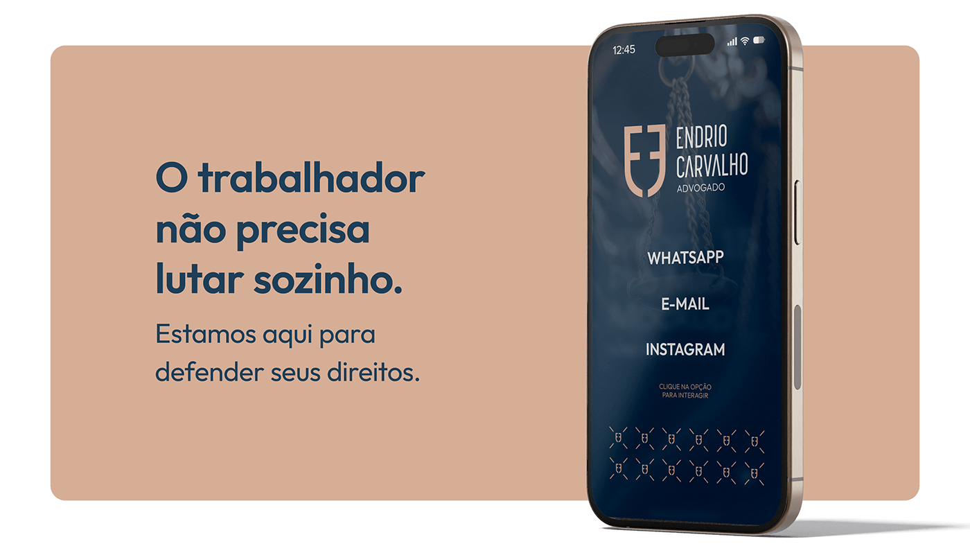Endrio Carvalho Advogado, identidade visual, imagem 5